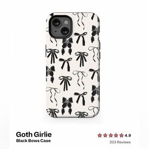 Casely Black Bows Phone Case iPhone 13